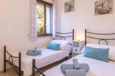 Letto o letti in una camera di Sa Perla Marina - FREE WIFI - 500 mt from the beach