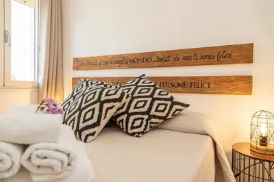Letto o letti in una camera di Appartamenti Nonna Rosa