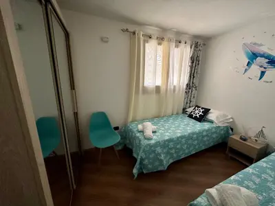 Letto o letti in una camera di Villa Zippiri Is Molas Pula