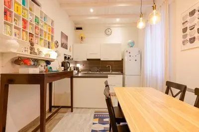 Cucina o angolo cottura di Il Cagliarese B&B