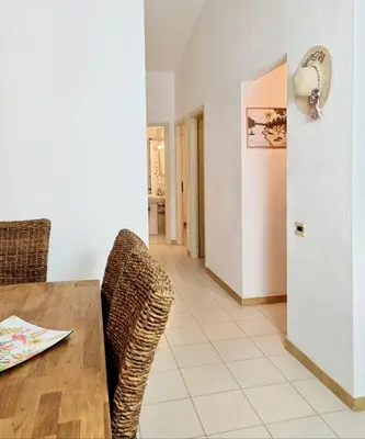 Area soggiorno di Villa Mimose 100m from the beach