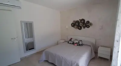 Letto o letti in una camera di Casa di Matteo