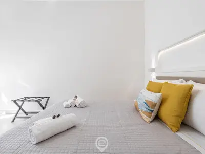 Letto o letti in una camera di Al Parco Studios - Studio Botticelli