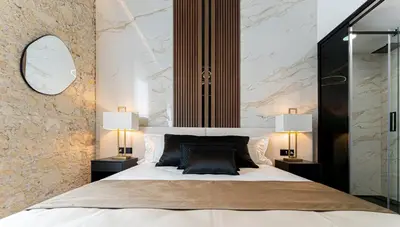 Letto o letti in una camera di Nero Luxury Suites