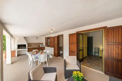 Area soggiorno di Villa Giorgia, graziosa villa a due passi dal mare