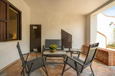 Area soggiorno di Villa Giorgia, graziosa villa a due passi dal mare