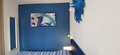 Letto o letti in una camera di Palm Rei House Costa Rei