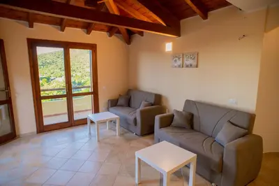 Area soggiorno di Cann'e Sisa Luxury Villa Perla Marina B