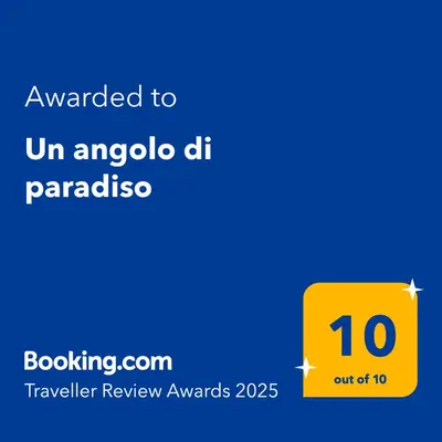 Certificato, attestato, insegna o altro documento esposto da Un angolo di paradiso