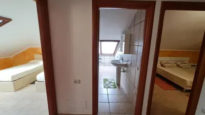 Letto o letti in una camera di Villa Vivi. Piscina, idro, giardino e condizionatore