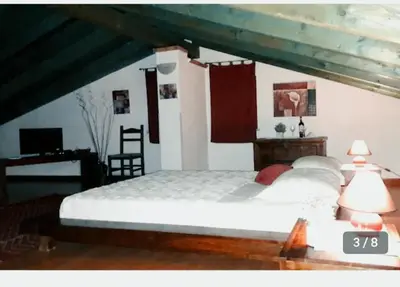 Letto o letti in una camera di La fontanella