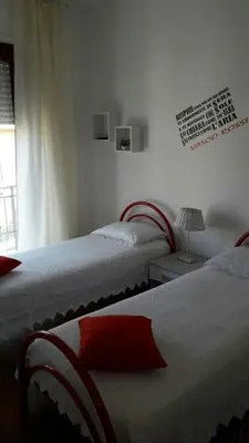 Letto o letti in una camera di La fontanella