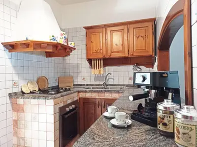 Cucina o angolo cottura di Casa Azzurra