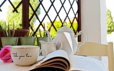 Set per la preparazione di tè e caffè presso Casa Azzurra