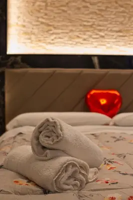 Letto o letti in una camera di Monsuite Relais 2 - Suite Fleur