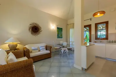 Area soggiorno di Patio Relax - 200m from beach - Villasimius