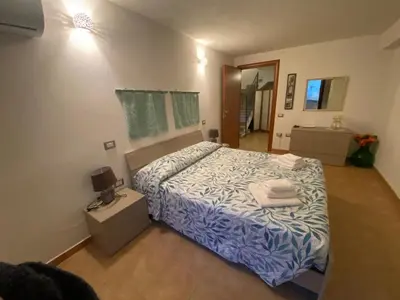 Letto o letti in una camera di Villa Lotty a 5 minuti a piedi dal mare