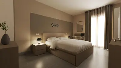 Letto o letti in una camera di MONACO WAVES