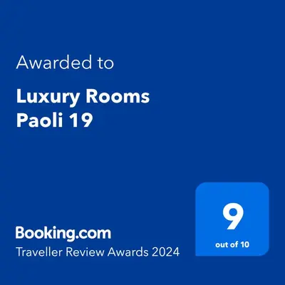 Certificato, attestato, insegna o altro documento esposto da Luxury Rooms Paoli 19