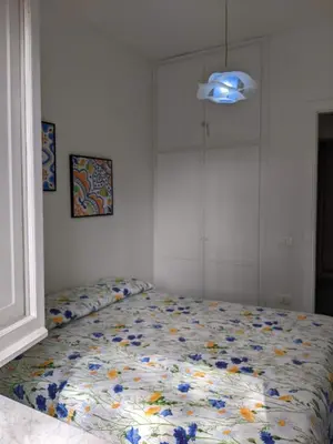 Letto o letti in una camera di Villetta in stile mediterraneo