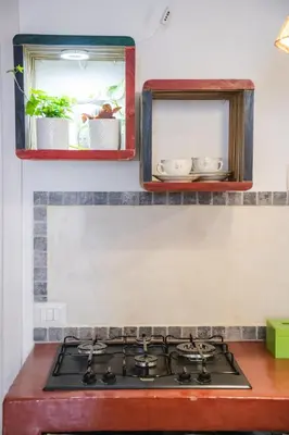 Cucina o angolo cottura di B&B Terra - Stanza Viaggio