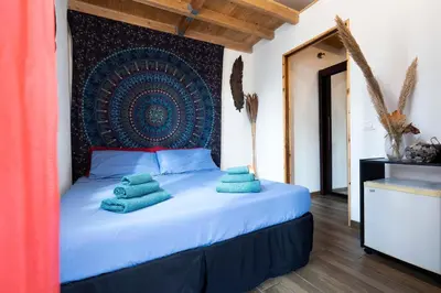Letto o letti in una camera di La piuma