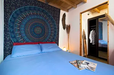 Letto o letti in una camera di La piuma