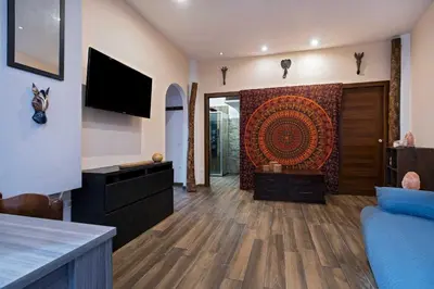 TV o dispositivi per l'intrattenimento presso La piuma apartment