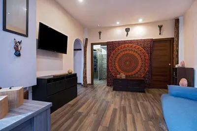 TV o dispositivi per l'intrattenimento presso La piuma apartment