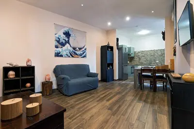 TV o dispositivi per l'intrattenimento presso La piuma apartment