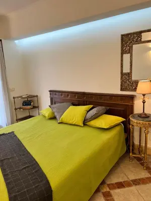 Letto o letti in una camera di la casetta tra laguna e mare Poetto