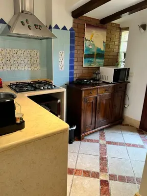 Cucina o angolo cottura di la casetta tra laguna e mare Poetto