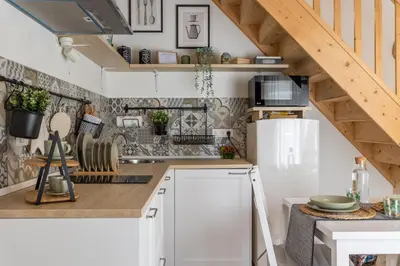 Cucina o angolo cottura di Loft 35 - private parking