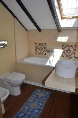 Bagno di Casa di Mario appartamento in centro storico con due camere da letto e terrazze