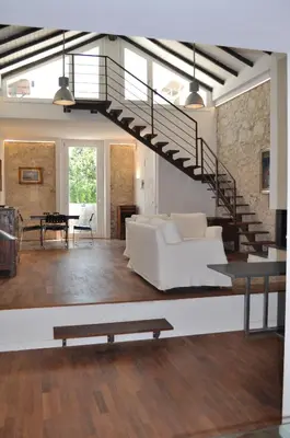 Area soggiorno di Casa di Mario appartamento in centro storico con due camere da letto e terrazze