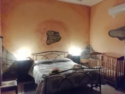 Letto o letti in una camera di Casa vacanza da Rosy