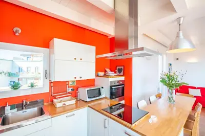 Cucina o angolo cottura di Attico Luce e Colori - Terrazza Vista Mare - 5 Bdr