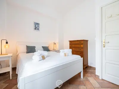 Letto o letti in una camera di Casa Flamingo