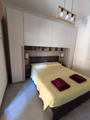 Letto o letti in una camera di Casa York