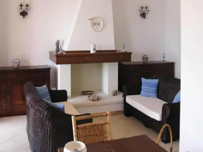 Area soggiorno di Apartment in Costa Rei with Stunning Sea View