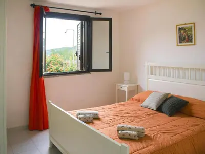 Letto o letti in una camera di Apartment in Pula near Sandy Beaches