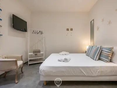 Letto o letti in una camera di Studio 74