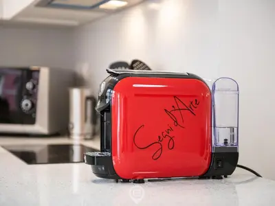 Set per la preparazione di tè e caffè presso Casa Aura