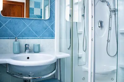 Bagno di Elegante appartamento in centro Pula - vicino alle spiaggie