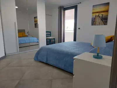 Letto o letti in una camera di Casa vacanze Arresi