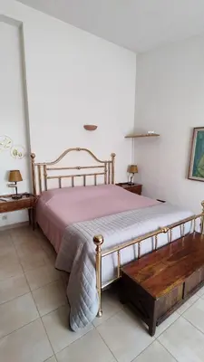 Letto o letti in una camera di Villa Teresa
