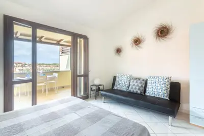 Letto o letti in una camera di IL NIDO