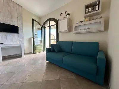 Cucina o angolo cottura di La Casetta di Lia - vista mare Eden Rock