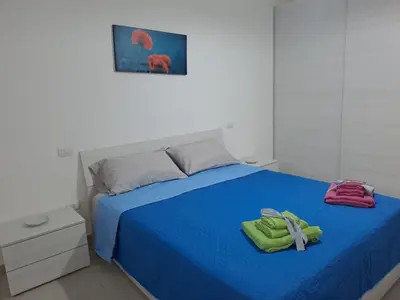 Letto o letti in una camera di Casa Istadi