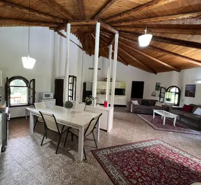 TV o dispositivi per l'intrattenimento presso Casale al mare - villa with swimming pool 150 meters from the beach